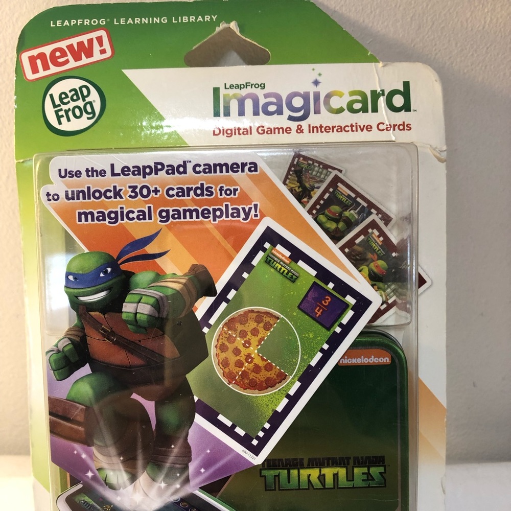 LeapFrog Teenage Mutant Ninga Turtles Imagicard 5-8 Years LeapPad Math  TMNT